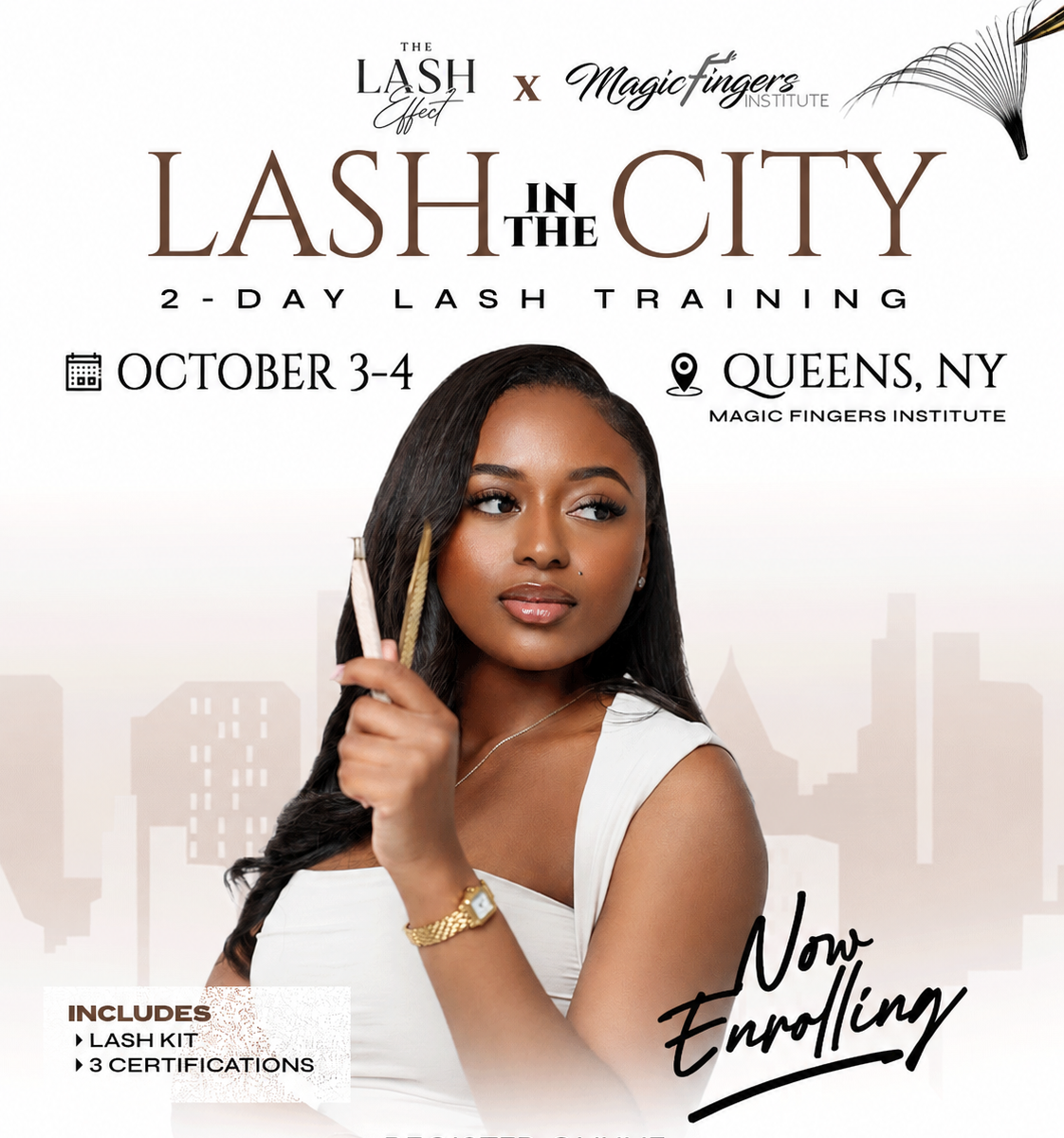 “LASH IN THE CITY” October 3-4 Group Class